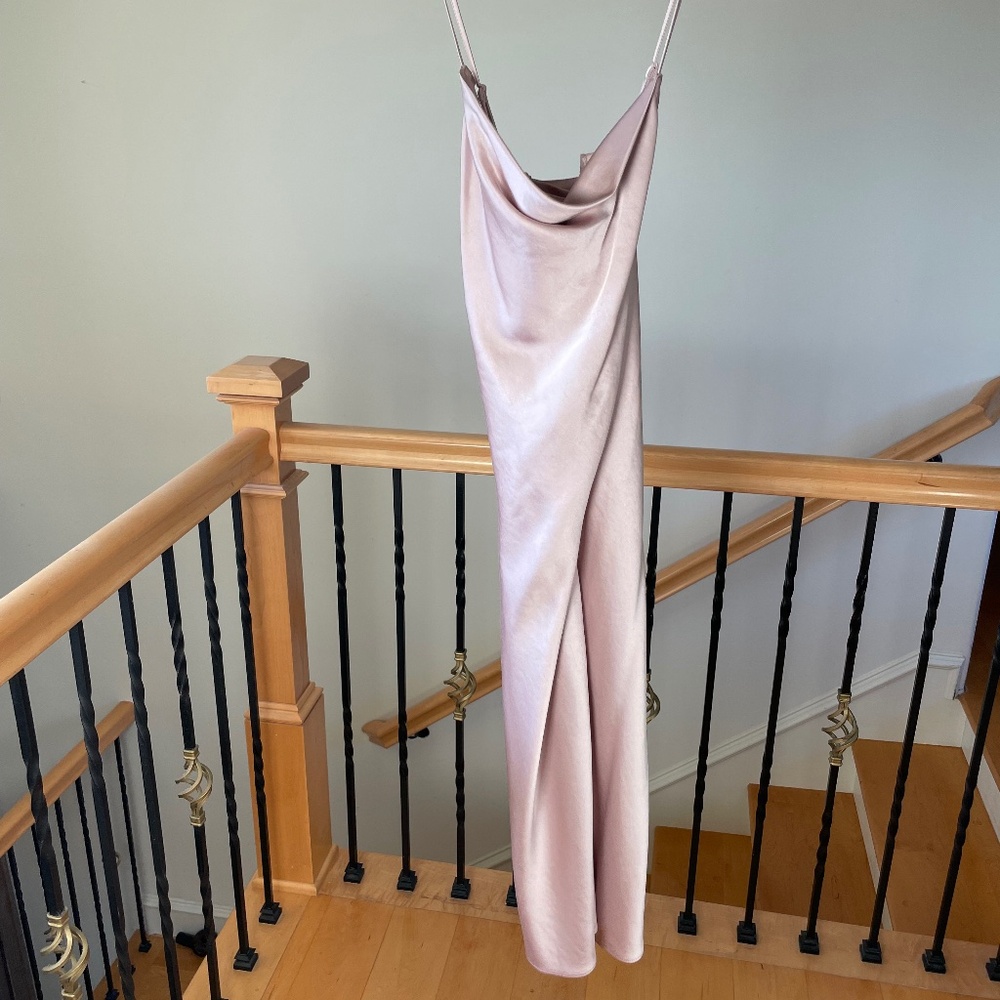 Express blush slip dress XS